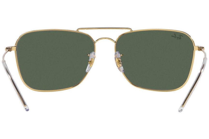 Zonnebril Ray-Ban Caravan Reverse RBR0102S 001/VR Rechthoekige Goud