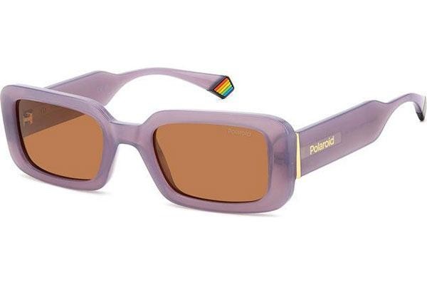 Zonnebril Polaroid PLD6208/S/X 789/HE Polarized Rechthoekige Paars