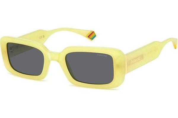 Zonnebril Polaroid PLD6208/S/X 40G/M9 Polarized Rechthoekige Geel