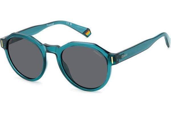 Zonnebril Polaroid PLD6207/S ZI9/M9 Polarized Ronde Blauw