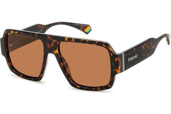 Zonnebril Polaroid PLD6209/S/X 086/HE Polarized Vierkant Havana