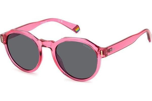 Zonnebril Polaroid PLD6207/S MU1/M9 Polarized Ronde Roze