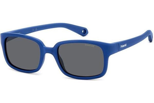 Zonnebril Polaroid Junior PLDK008/S FLL/M9 Polarized Rechthoekige Blauw