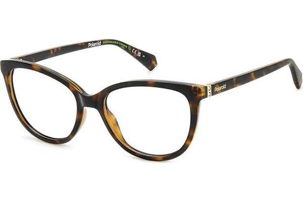 Brillen Polaroid PLDD504 086 Cat Eye Havana