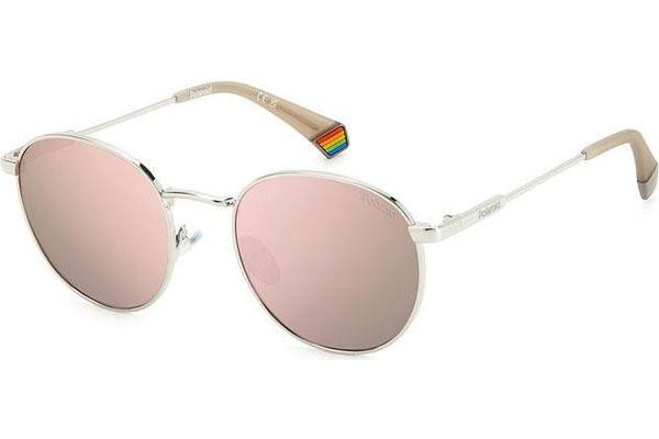 Zonnebril Polaroid PLD6171/S 010/JQ Polarized Ronde Zilver