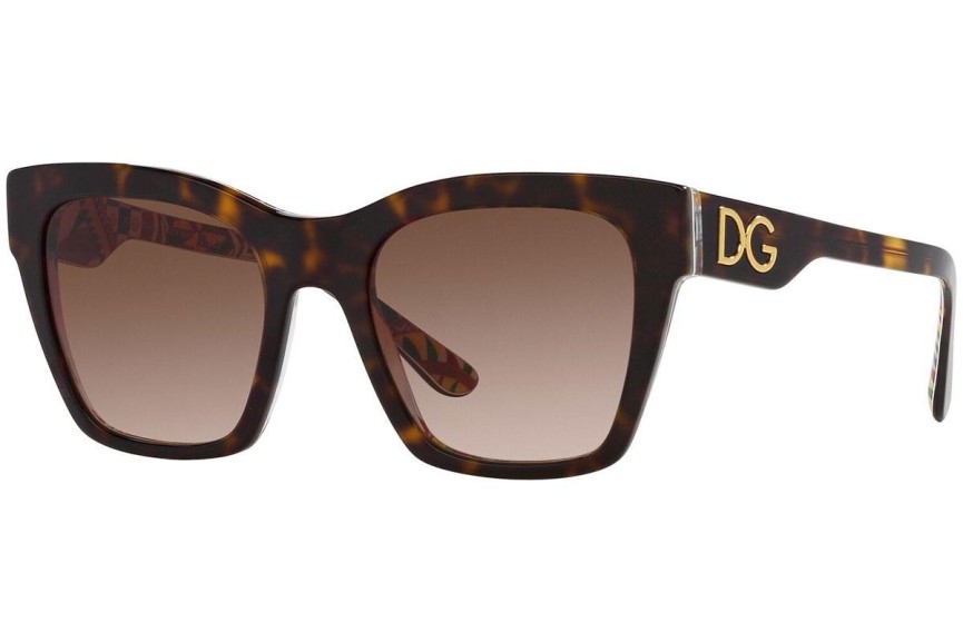 Zonnebril Dolce & Gabbana DG4384 321773 Vierkant Havana