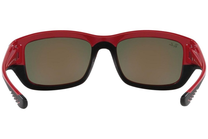 Zonnebril Ray-Ban RB4405M F6236Q Vierkant Rood