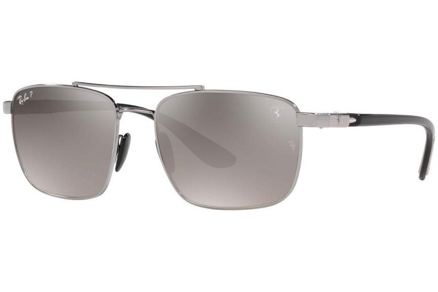 Zonnebril Ray-Ban RB3715M F0845J Polarized Pilot Zilver