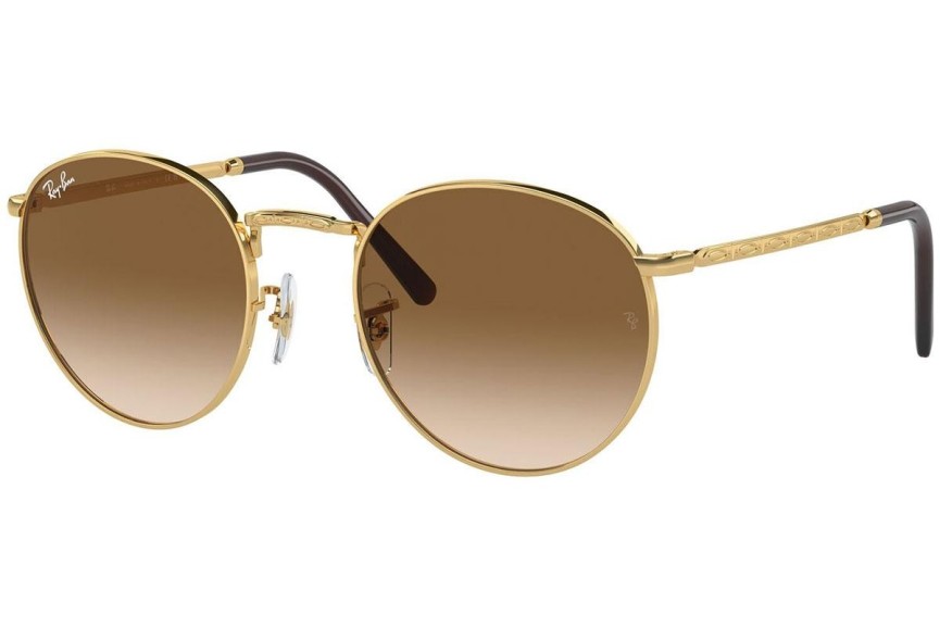 Zonnebril Ray-Ban New Round RB3637 001/51 Ronde Goud