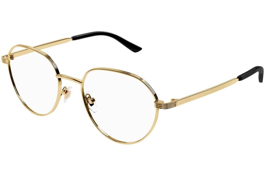 Brillen Gucci GG1458O 001 Ronde Goud