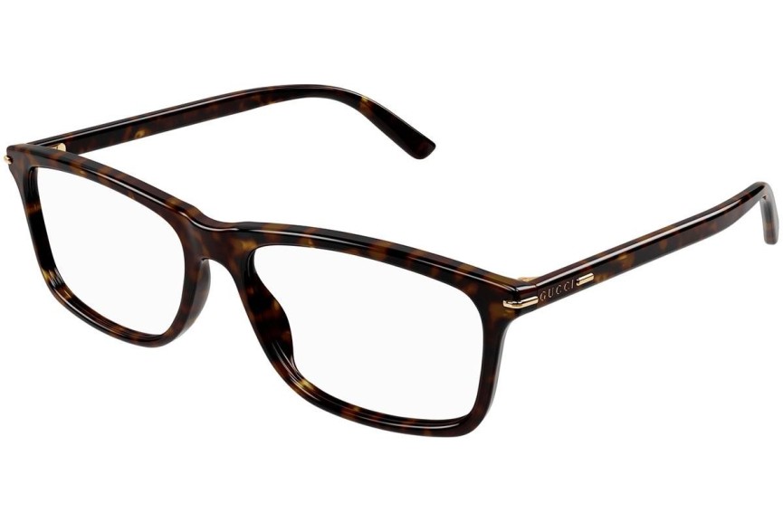 Brillen Gucci GG1447O 002 Rechthoekige Havana