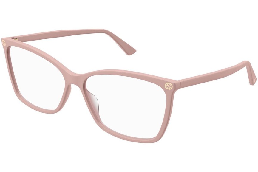 Brillen Gucci GG0025O 011 Cat Eye Roze