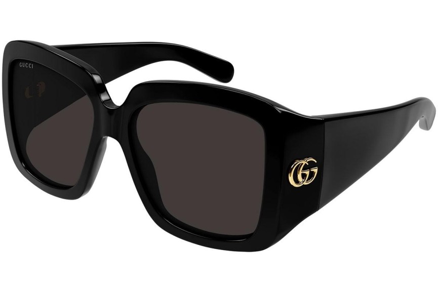 Zonnebril Gucci GG1402S 001 Vierkant Zwart