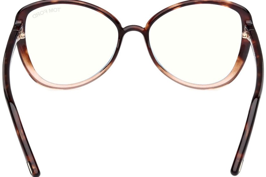 Brillen Tom Ford FT5907-B 056 Cat Eye Havana