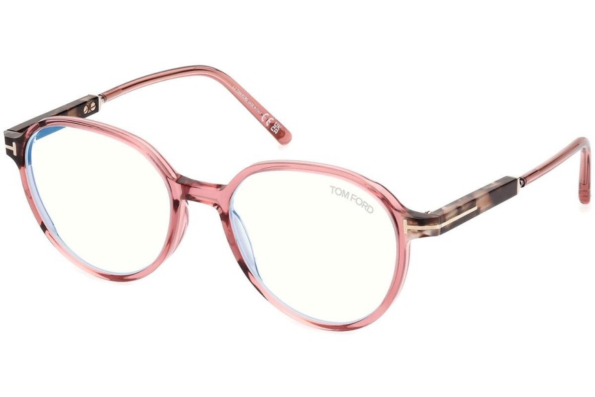 Brillen Tom Ford FT5910-B 072 Ronde Roze