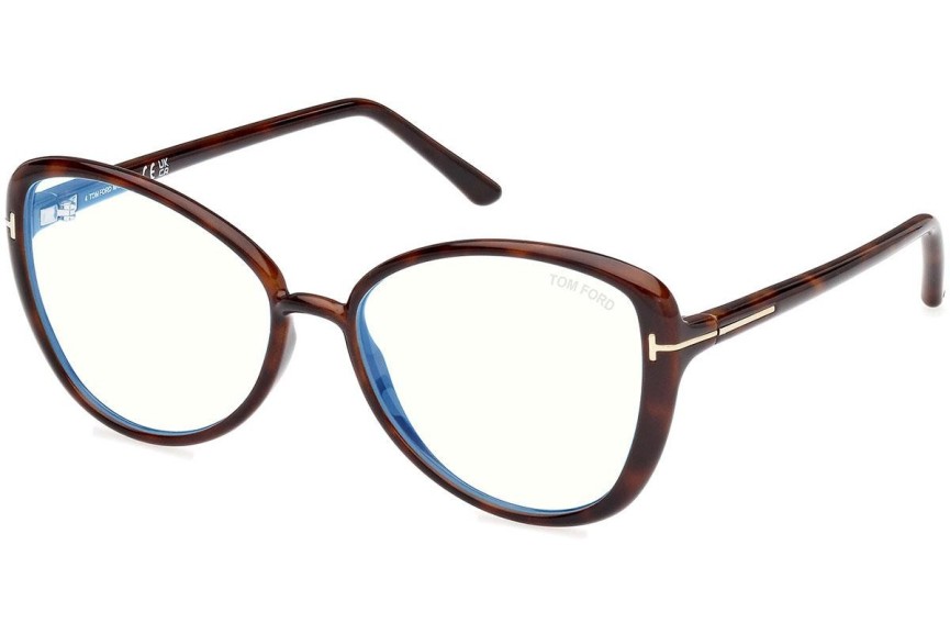 Brillen Tom Ford FT5907-B 052 Cat Eye Havana