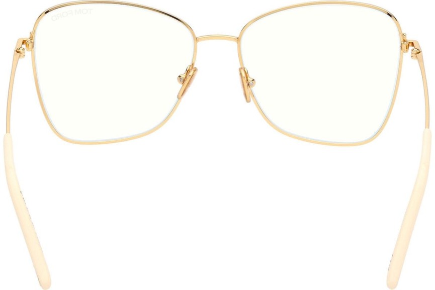 Brillen Tom Ford FT5906-B 025 Cat Eye Beige