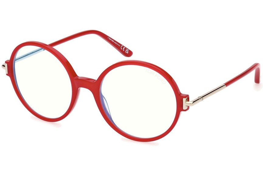 Brillen Tom Ford FT5914-B 066 Ronde Rood