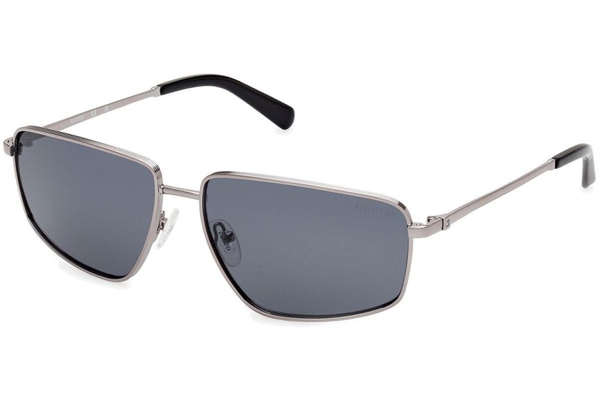 Zonnebril Guess GU00088 08D Polarized Rechthoekige Zilver