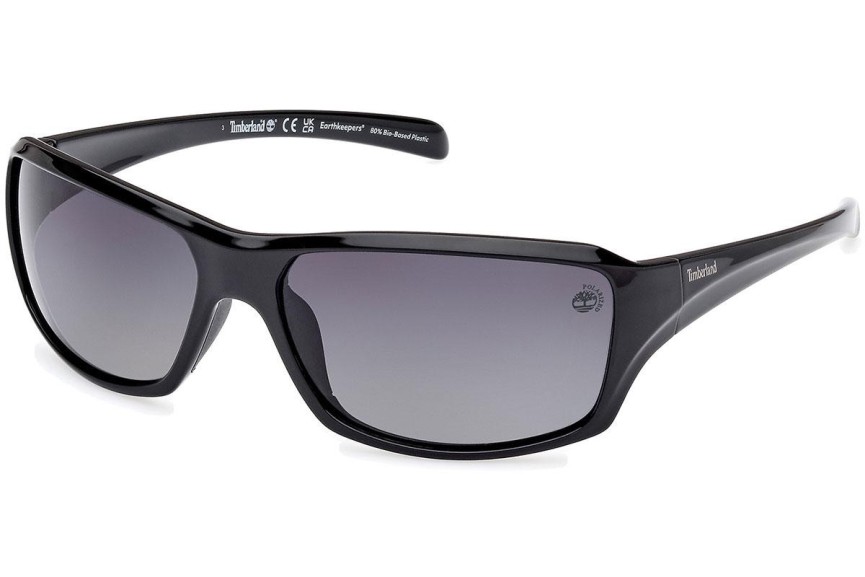 Zonnebril Timberland TB9332 01D Polarized Vierkant Zwart