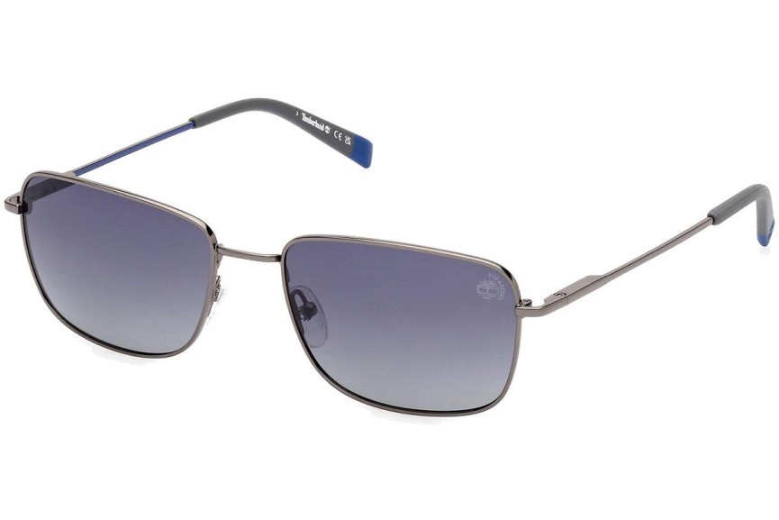 Zonnebril Timberland TB9338 08D Polarized Rechthoekige Grijs