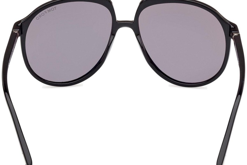 Zonnebril Tom Ford Archie FT1079 01C Pilot Zwart