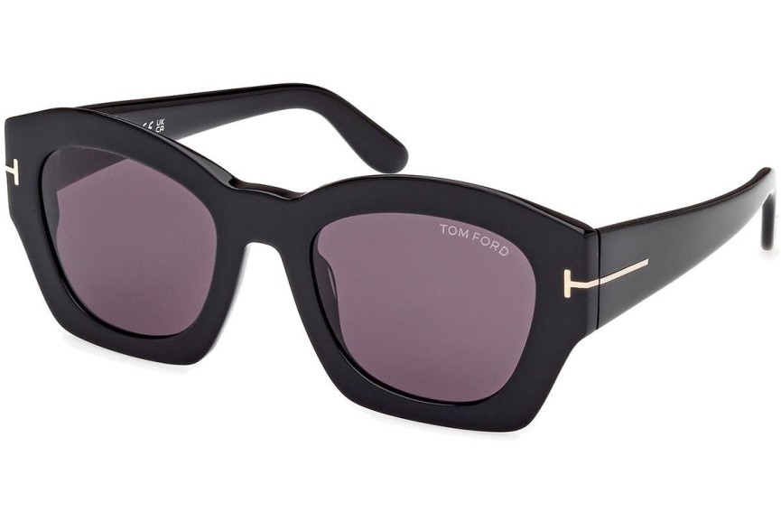 Zonnebril Tom Ford Guilliana FT1083 01A Vierkant Zwart