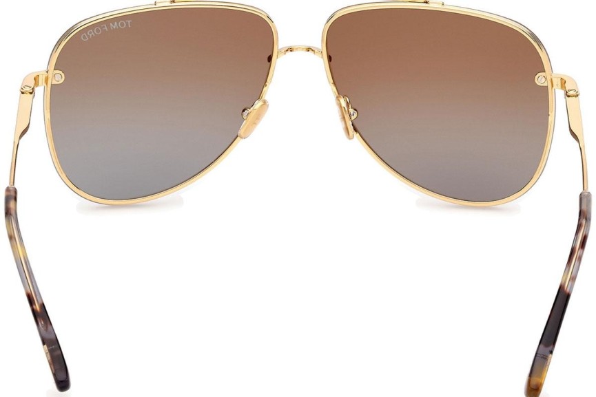 Zonnebril Tom Ford Leon FT1071 30F Pilot Goud