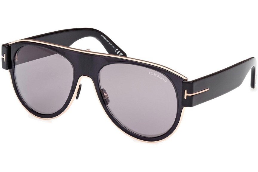 Zonnebril Tom Ford Lyle-02 FT1074 01C Pilot Zwart