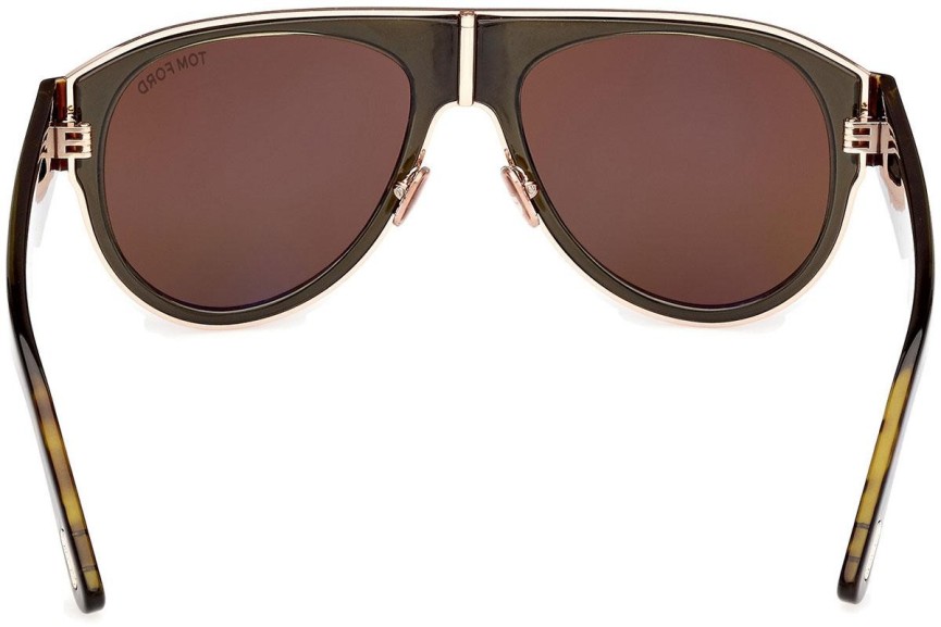 Zonnebril Tom Ford Lyle-02 FT1074 51J Pilot Bruin