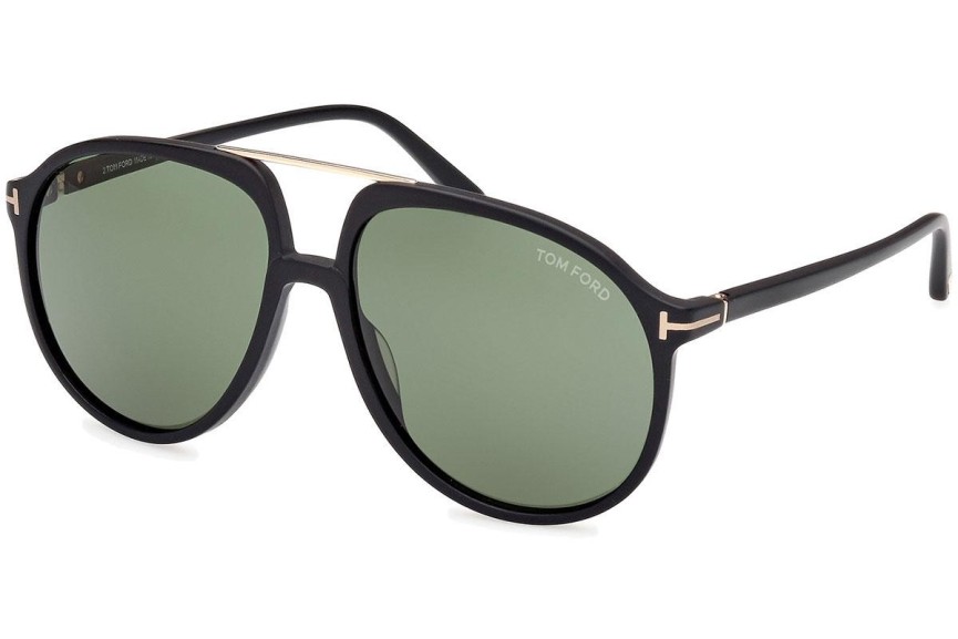 Zonnebril Tom Ford Archie FT1079 02N Pilot Zwart