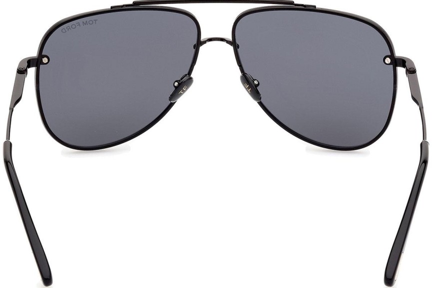 Zonnebril Tom Ford Leon FT1071 01A Pilot Zwart