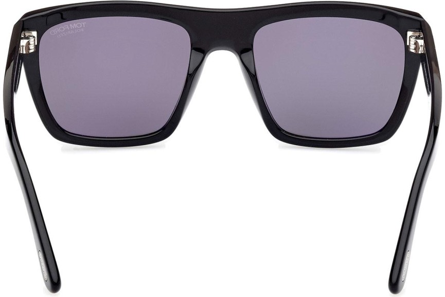 Zonnebril Tom Ford Alberto FT1077-N 01D Polarized Vierkant Zwart