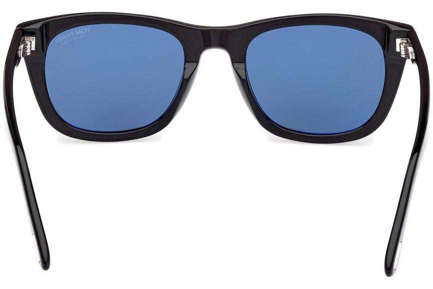 Zonnebril Tom Ford Kendel FT1076 01M Polarized Vierkant Zwart