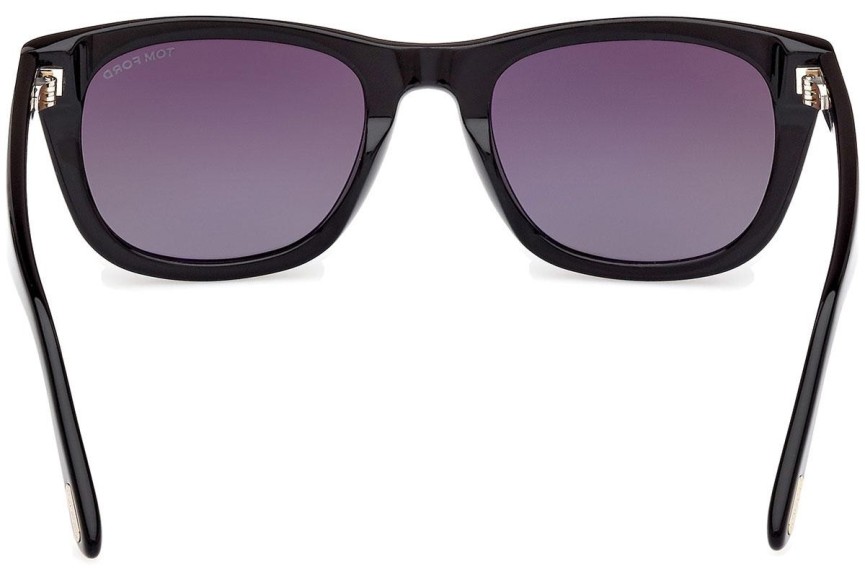 Zonnebril Tom Ford Kendel FT1076 01B Vierkant Zwart