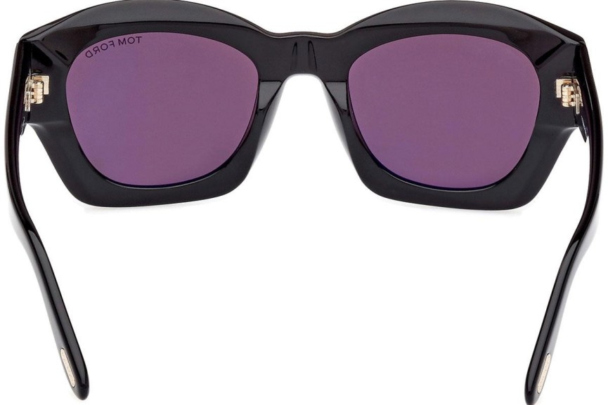 Zonnebril Tom Ford Guilliana FT1083 01A Vierkant Zwart