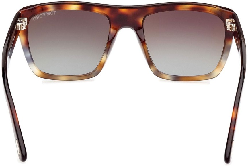 Zonnebril Tom Ford Alberto FT1077 55G Vierkant Havana