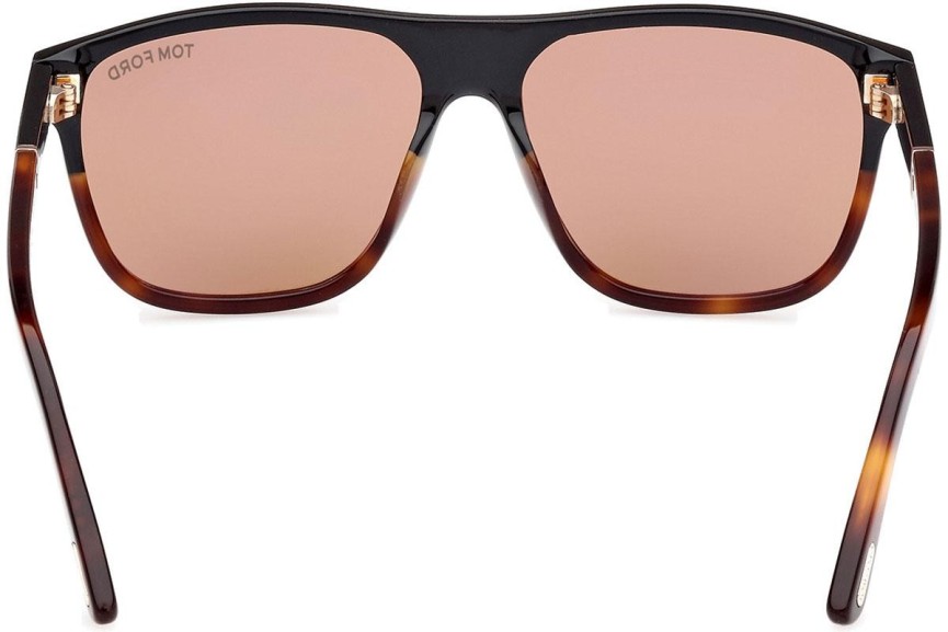 Zonnebril Tom Ford Frances FT1081 05E Vierkant Zwart