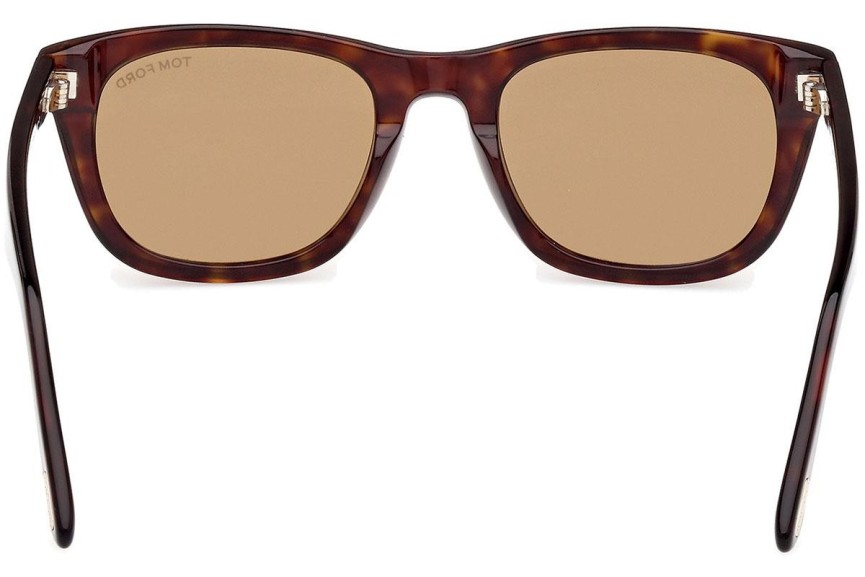 Zonnebril Tom Ford Kendel FT1076 52E Vierkant Havana