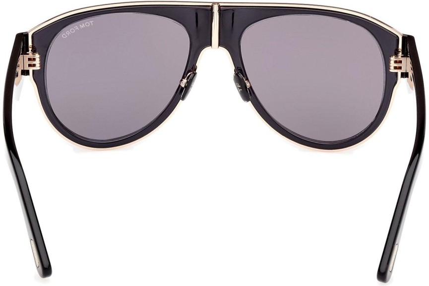 Zonnebril Tom Ford Lyle-02 FT1074 01C Pilot Zwart