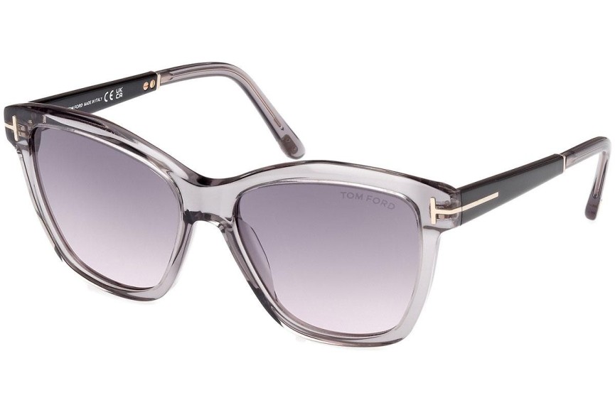 Zonnebril Tom Ford Lucia FT1087 20A Vierkant Grijs