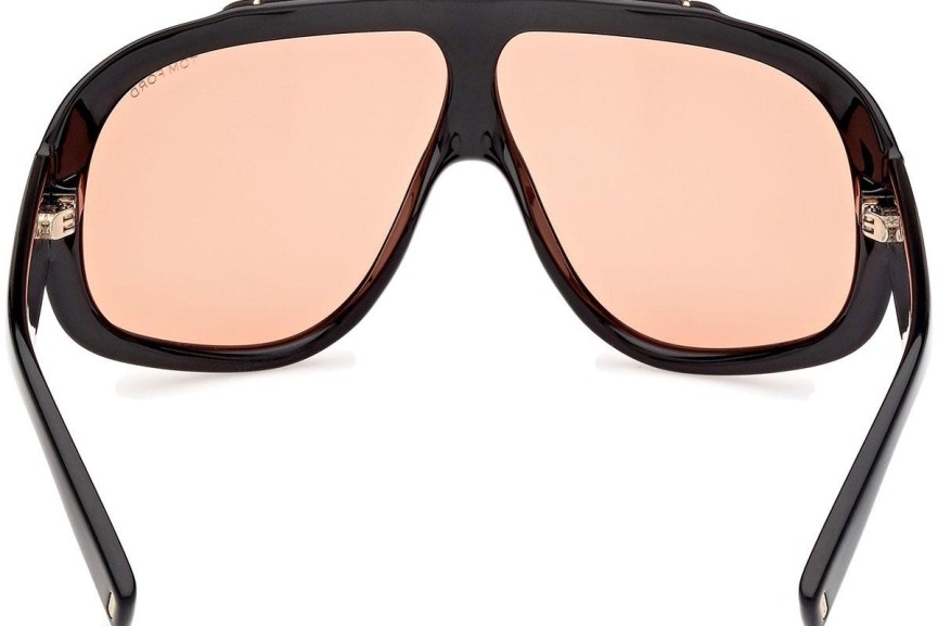 Zonnebril Tom Ford Rellen FT1093 01E Vierkant Zwart