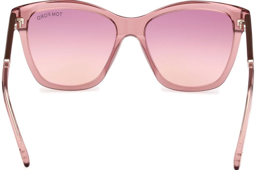 Zonnebril Tom Ford Lucia FT1087 72Z Vierkant Roze