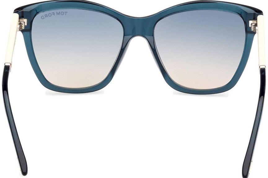 Zonnebril Tom Ford Lucia FT1087 90P Vierkant Blauw