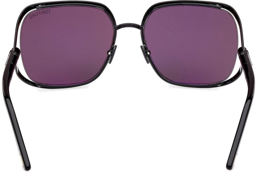 Zonnebril Tom Ford Goldie FT1092 01A Vierkant Zwart