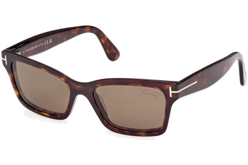 Zonnebril Tom Ford Mikel FT1085 52H Polarized Vierkant Havana