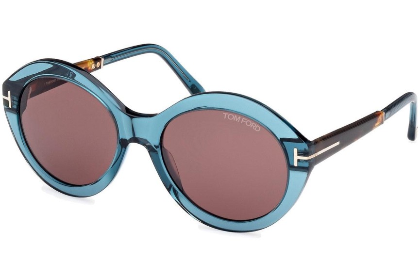 Zonnebril Tom Ford Seraphina FT1088 90E Ronde Blauw