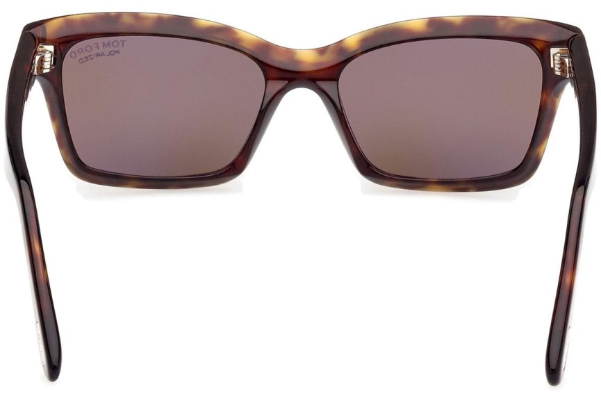 Zonnebril Tom Ford Mikel FT1085 52H Polarized Vierkant Havana