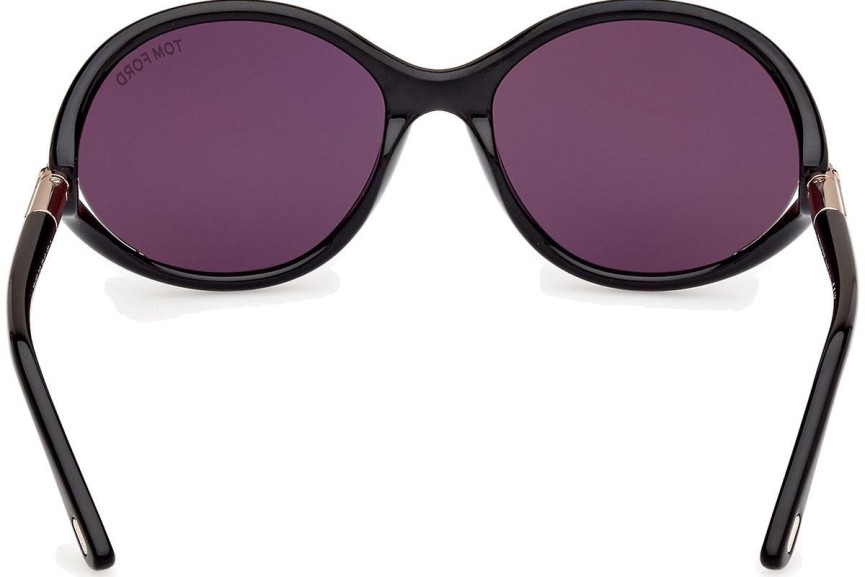 Zonnebril Tom Ford Melody FT1090 01A Ronde Zwart