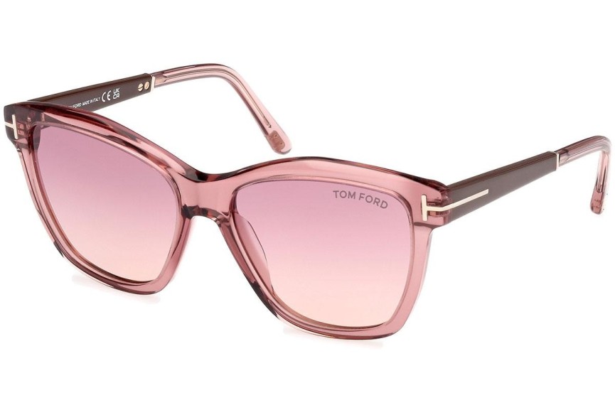 Zonnebril Tom Ford Lucia FT1087 72Z Vierkant Roze